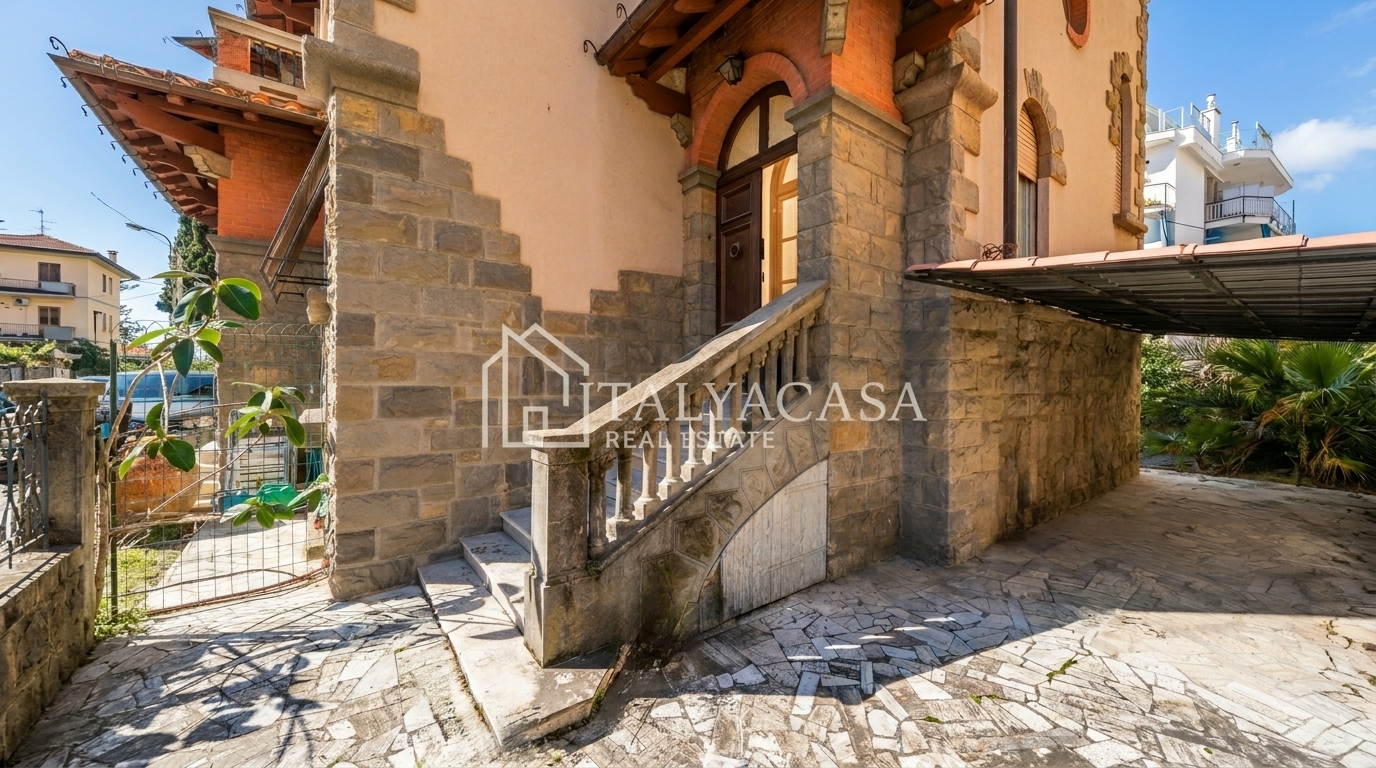 appartamento in vendita, in villa, con vista mare, vicino alle spiagge di sanremo