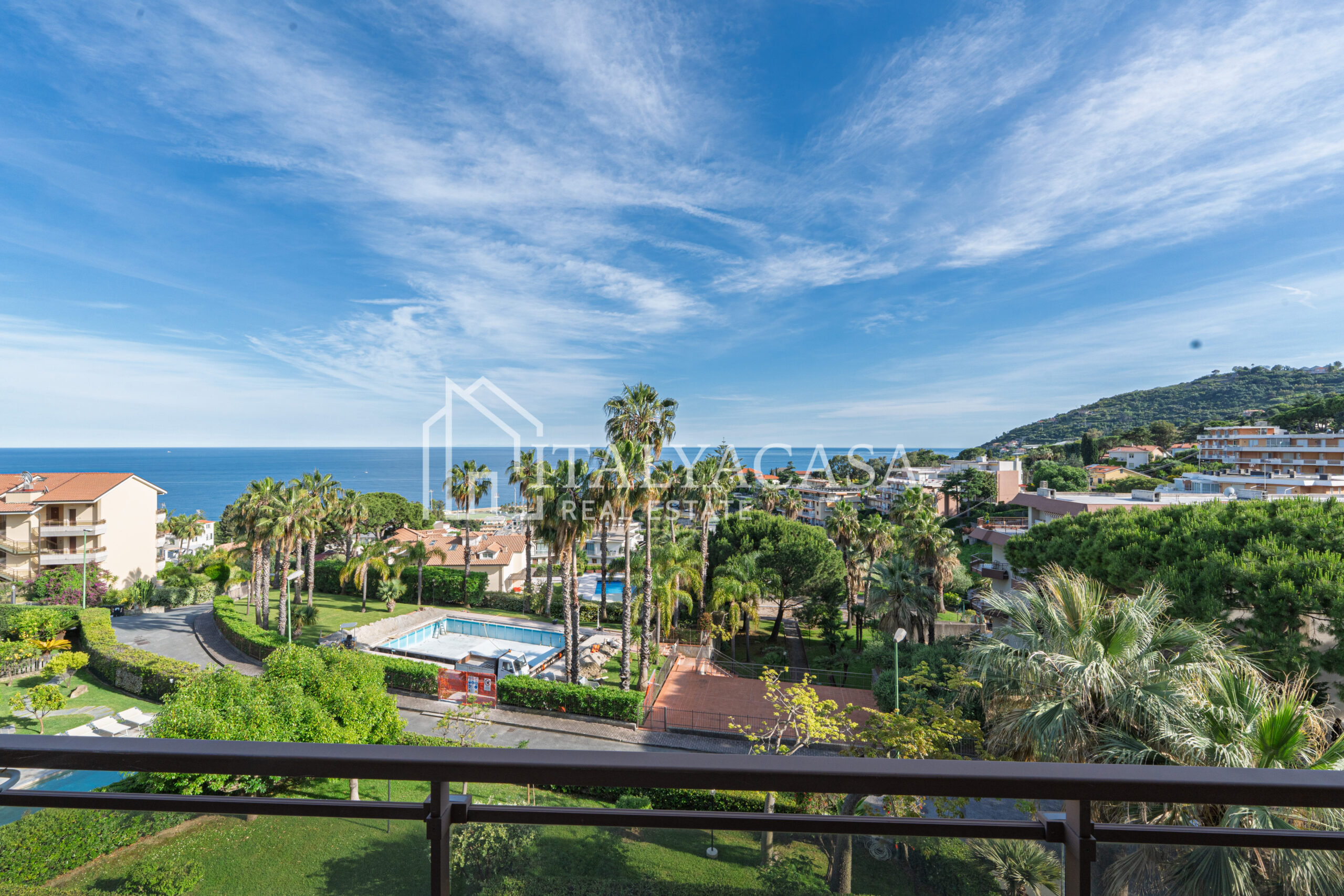casa sanremo vista mare con piscina